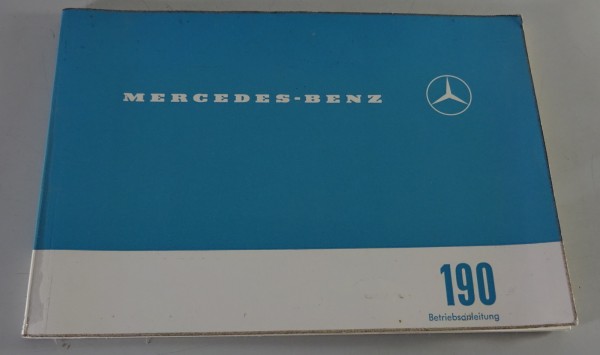 Betriebsanleitung | Mercedes Benz W110 Heckflosse 190/ 190c | Stand 05/1961