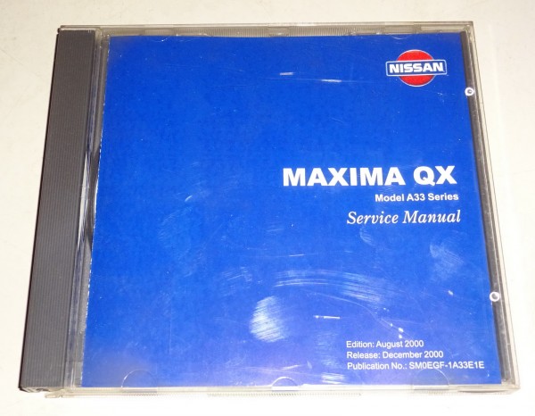 Werkstatthandbuch auf CD Nissan Maxima QX Typ A33 Stand 08/2000