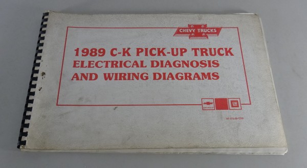 Electrical Diagrams / Diagnosis Manual Chevrolet Pickup C- / K-Serie Stand 1989