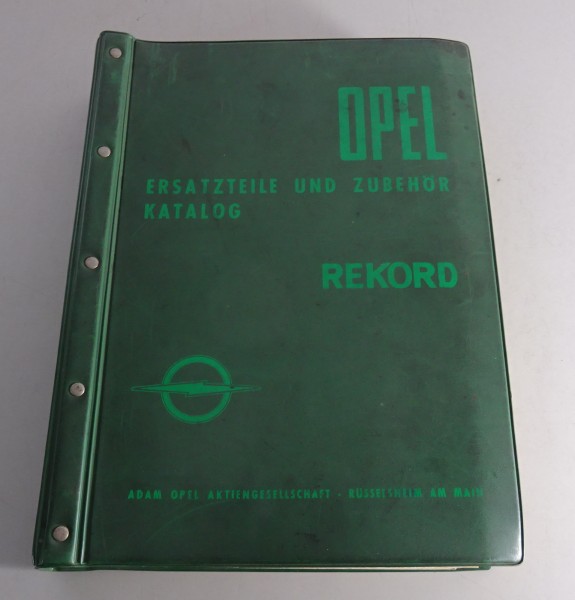 Teilekatalog / Ersatzteilliste Opel Rekord P1 + P2 Baujahr 1957-1963 Stand 1973