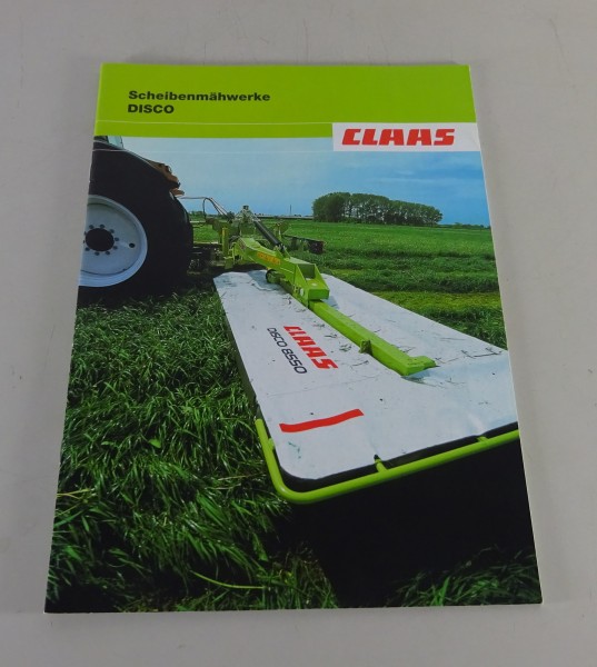 Prospekt / Broschüre Claas Scheibenmähwerke DISCO Stand 08/2003