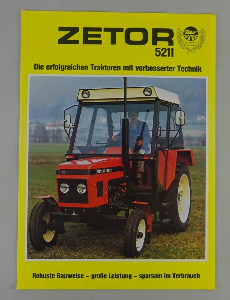 Prospektblatt / Datenblatt Zetor Traktor 5211