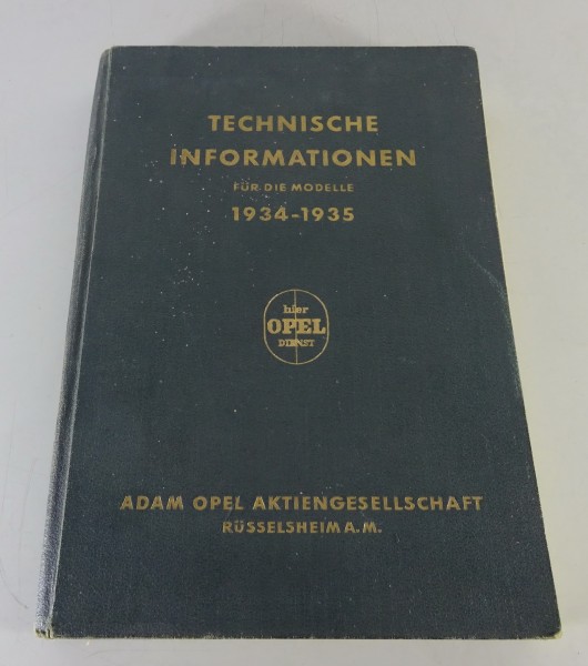 Werkstatthandbuch Opel 1.2, 1.3 Olympia / 6 / Blitz / Cabrio Bj. 1934 - 1935