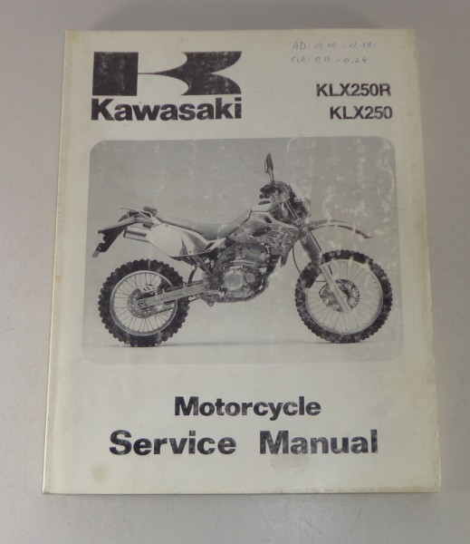 Werkstatthandbuch / Workshop Manual Kawasaki KLX 250 / R, von 1994