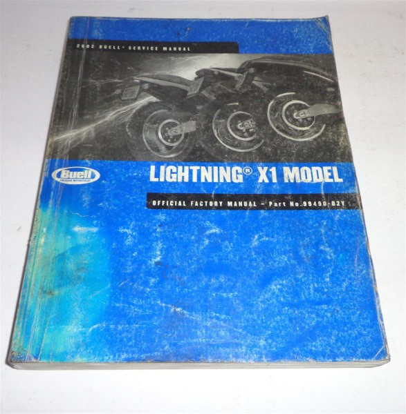 Werkstatthandbuch / Workshop Manual Harley Davidson Buell Lightning X1 2002
