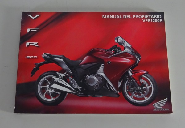 Manual del Propietario Honda VFR 1000 F estaba de pie 11/2009