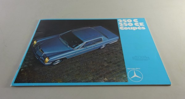 Prospekt / Broschüre Mercedes-Benz /8 W114 - 250 C / 250 CE Coupé Stand 12/1969