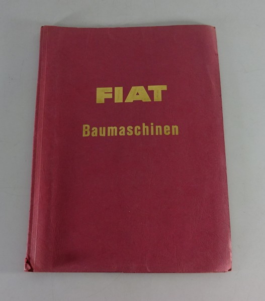 Prospektmappe + Preisliste Fiat Baumaschinen Stand 1966