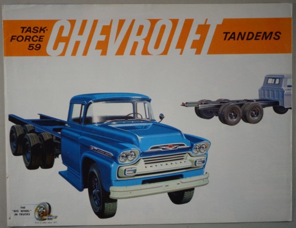 Prospekt / Brochure Chevrolet Task Force 59 Tandems from 1958