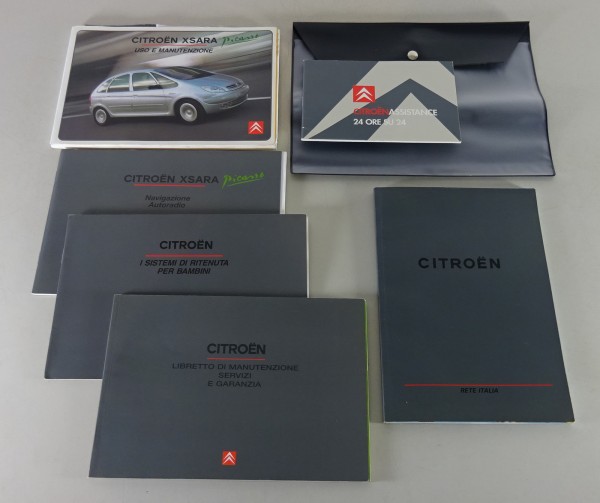Cartella di bordo + Uso e manutenzione Citroen Xsara Picasso Stato 07/2001