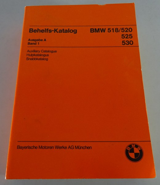 Teilekatalog Mechanik BMW 5er E12 518 / 520 / 525 / 530 Band 1. Stand 07/1976