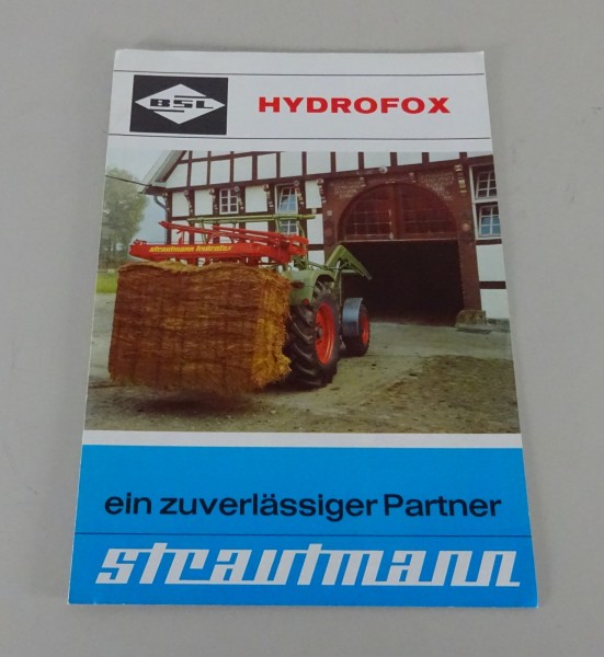Prospekt / Broschüre Strautmann Siloschneider Hydrofox HN - HS
