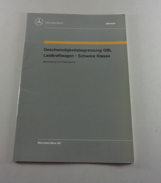 Werkstatthandbuch Mercedes Benz Schwere Klasse SK Geschwindigkeitsbegrenzung GBL