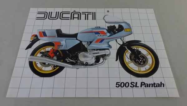 Prospektblatt / Broschüre Ducati 500SL Pantah Motorrad