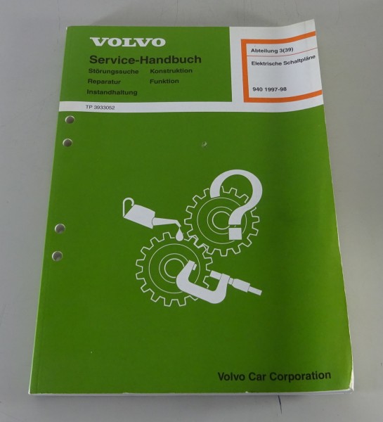Werkstatthandbuch Elektrik / Elektrische Schaltpläne Volvo 940 Stand 1997/1998
