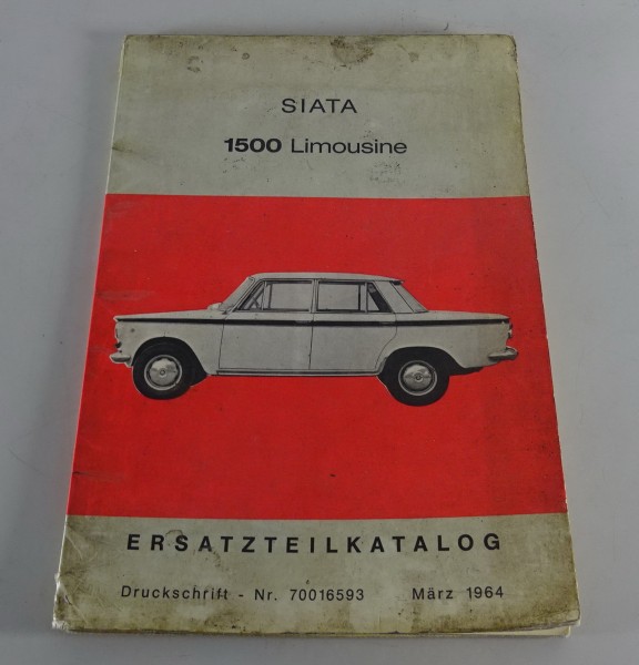 Teilekatalog Fiat / Siata 1500 Stand 03/1964