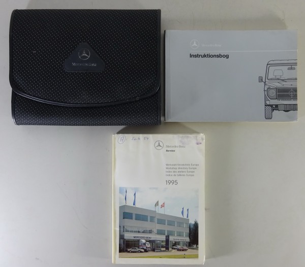 Indbygget mappe + Instruktionsbog Mercedes-Benz W461 Stand 02/1992 - Dänisch