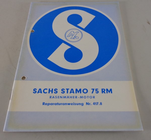 Reparaturanleitung Sachs Motor Stamo 75 RM Rasenmäher - Motor Stand 11/1963