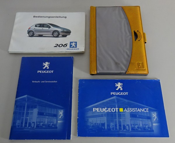 Bordmappe mit Betriebsanleitung Peugeot 206 von 12/1999