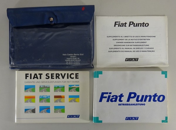 Bordmappe + Betriebsanleitung / Handbuch Fiat Punto Typ 176 Stand 10/1996