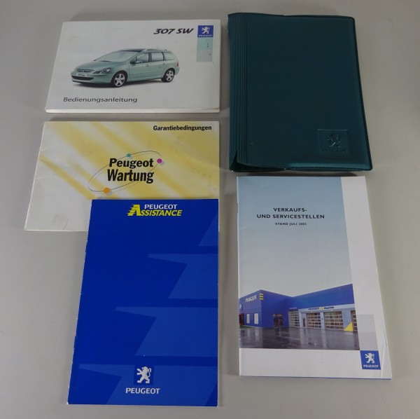 Bordmappe + Betriebsanleitung / Handbuch Peugeot 307 SW Stand 06/2003