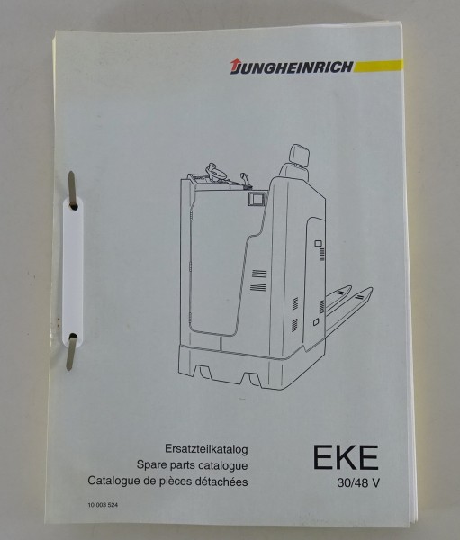 Teilekatalog Jungheinrich EKE 30 / 48 V Hubwagen von 1996