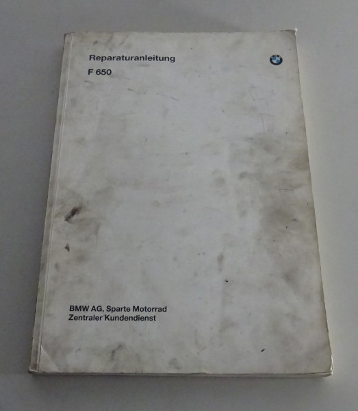 Werkstatthandbuch / Reparaturanleitung BMW F 650 Typ 169 Stand 04/1994
