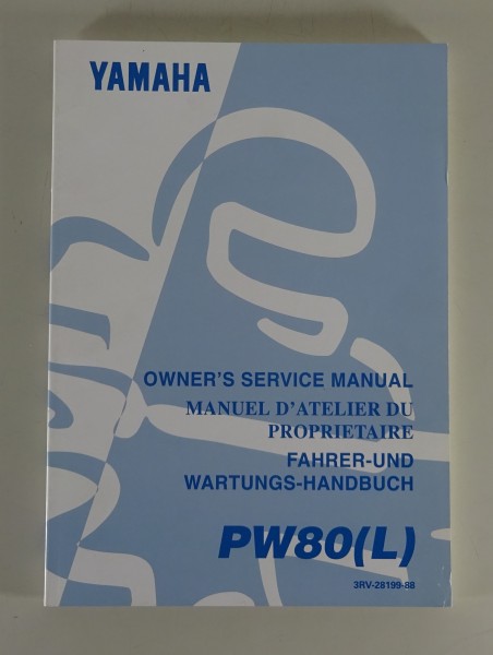 Betriebsanleitung und Wartungshandbuch Yamaha PW 80 (L) Stand 05/1998