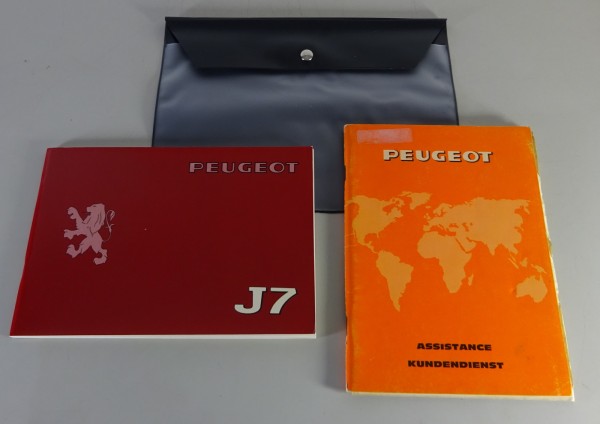 Bordmappe + Betriebsanleitung Peugeot J7 Kleintransporter Serie I Stand 02/1976