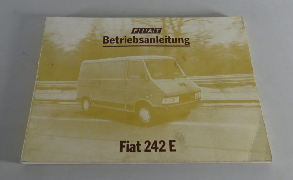 Betriebsanleitung / Handbuch Fiat 242 E Stand 05/1980