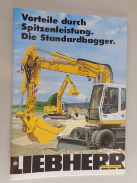 Prospekt Liebherr Hydraulikbagger-Programm A 900 C - R 954 B von 11/2002