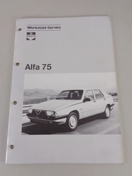 Werkstatthandbuch von Bosch für Alfa Romeo 75 Stand 09/1986