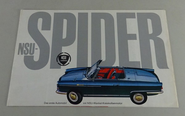 Faltprospekt / Broschüre NSU Wankel Spider