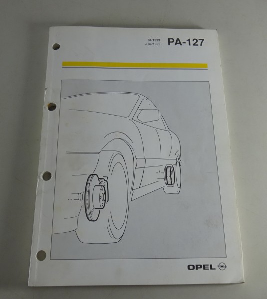 Teilekatalog / Ersatzteilliste Opel Bremsen Ascona, Kadett, Frontera von 1993