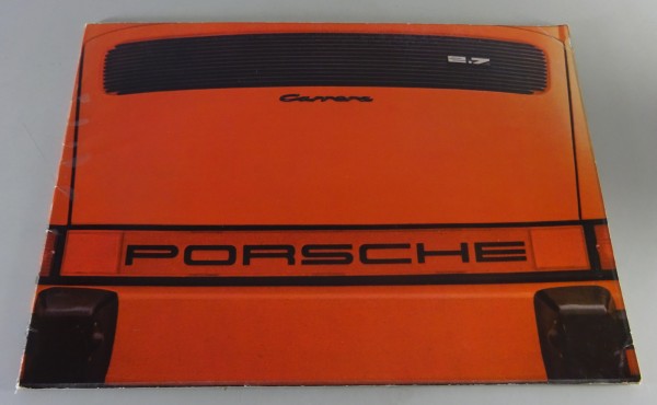 Prospekt / Broschüre | Porsche 911 G-Modell | 2.7 Liter Motor | Stand 1974