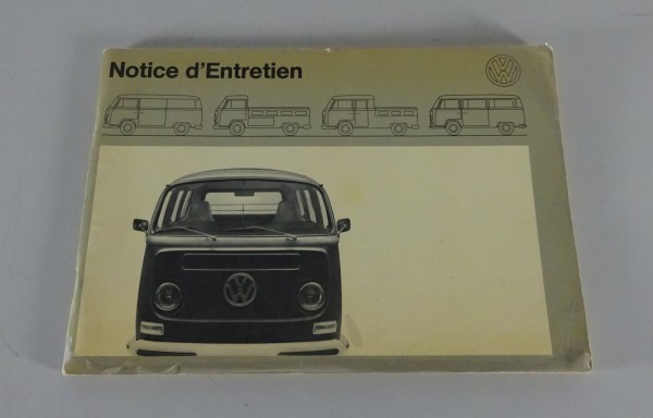 Notice d'Entretien VVW Bus / Transporter T2/T2a Etat 08/1971