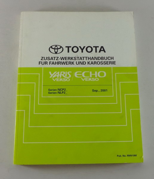 Werkstatthandbuch / Reparaturanleitung Toyota Yaris Verso / Echo Verso von 2001