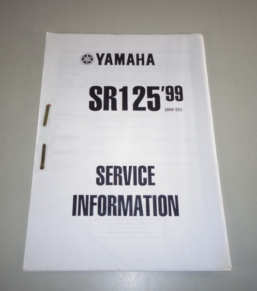 Workshop Manual / Service Information Yamaha SR 125 from 1999