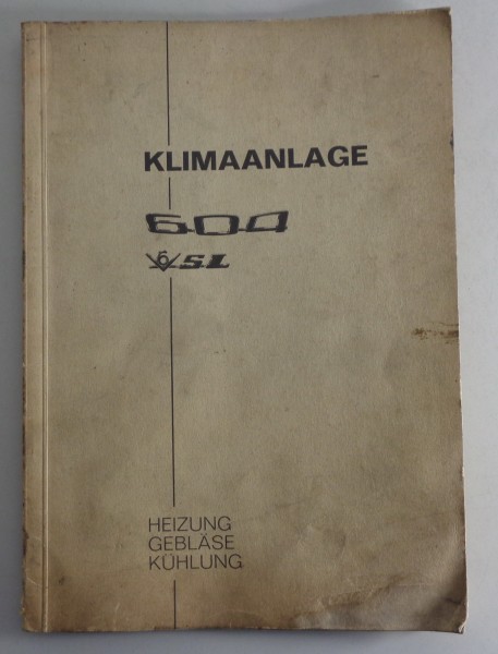 Werkstatthandbuch Peugeot 604 V6 SL Klimaanlage