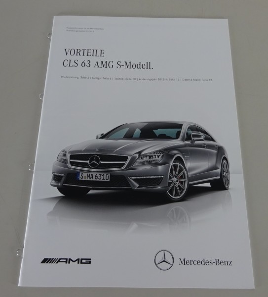 Vorteile / Produktinformation Mercedes-Benz CLS 63 AMG S C218 Stand 01/2013