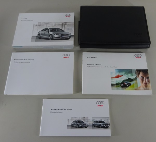 Bordmappe + Betriebsanleitung / Handbuch Audi A4 B8 Typ 8K Stand 05/2008