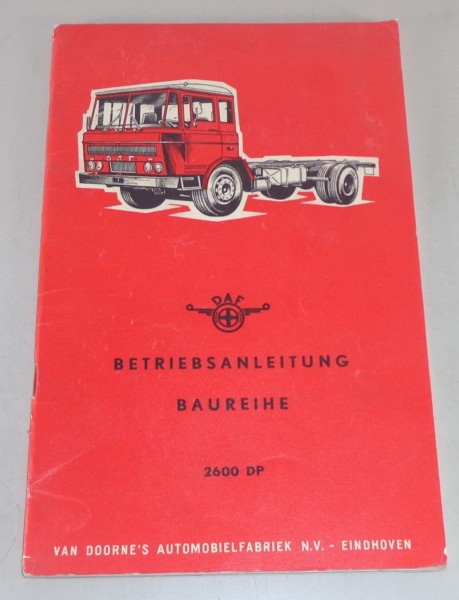 Betriebsanleitung / Handbuch DAF 2600 DP Stand 08/1965