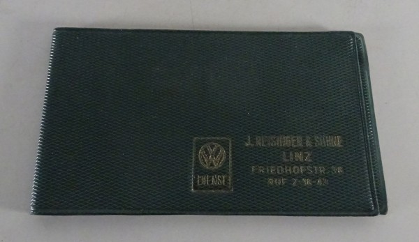 Schutzhülle für VW Scheckheft 50er / 60er Jahre Käfer + T1