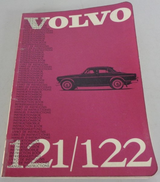 Owner's manual / Handbook Volvo Amazon P121 / P122 Amazon B18 printed 10/1963