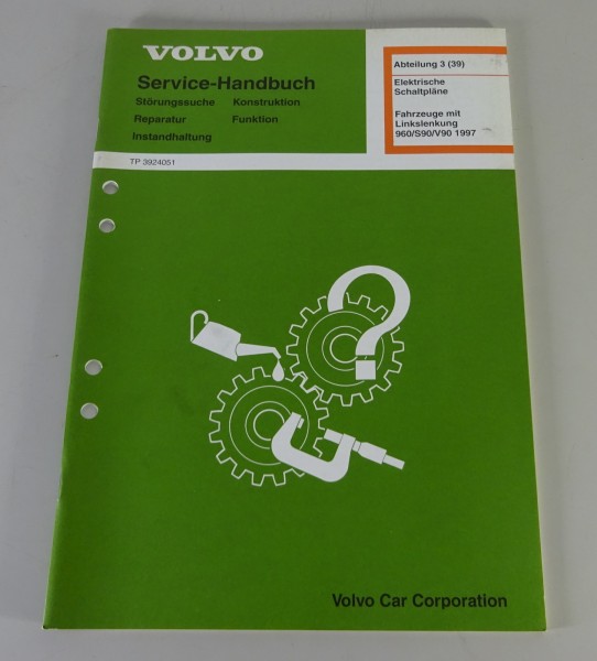 Werkstatthandbuch Elektrik / Elektrische Schaltpläne Volvo 960 / S90 / V90 1997