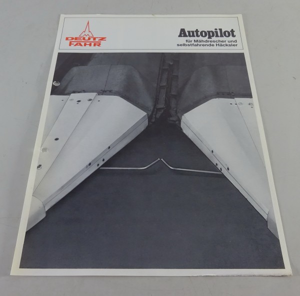 Prospektblatt Deutz-Fahr Autopilot für Mähdrescher etc. Stand 04/1978