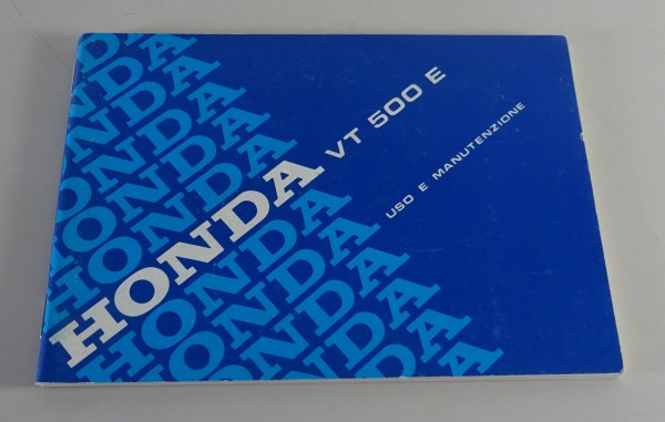 Owner´s Manual / Uso E Manutenzione / Honda VT 500 E Stand 1983 - 1987