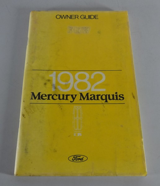 Owner´s Manual / Handbook Mercury Marquis Stand 1982