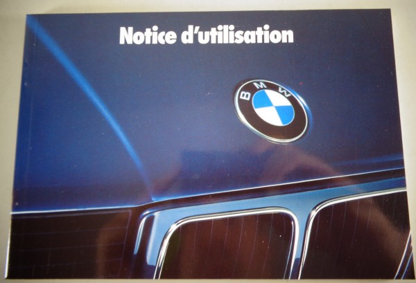 Notice d'utilisation BMW Série 5 E34 - 520i - 525i - 530i - 535i - 524td 08/1989