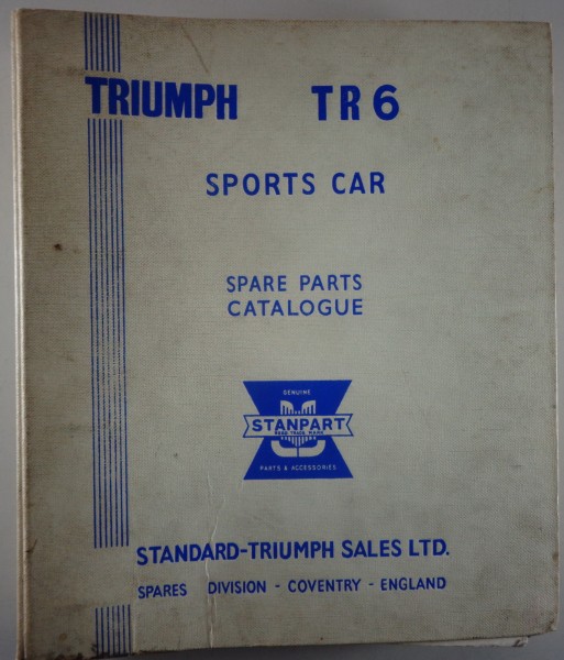 Teilekatalog Triumph TR 6 ab Bj. 1968
